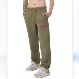 Champion Reverse Weave Puddle Pants in Olive Green Size XS
